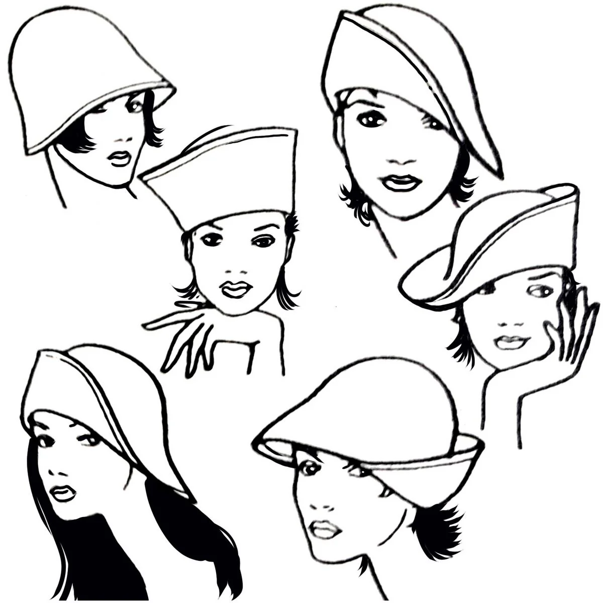 6-Way Shapeable Wool Felt Cloche Hat - Image 11