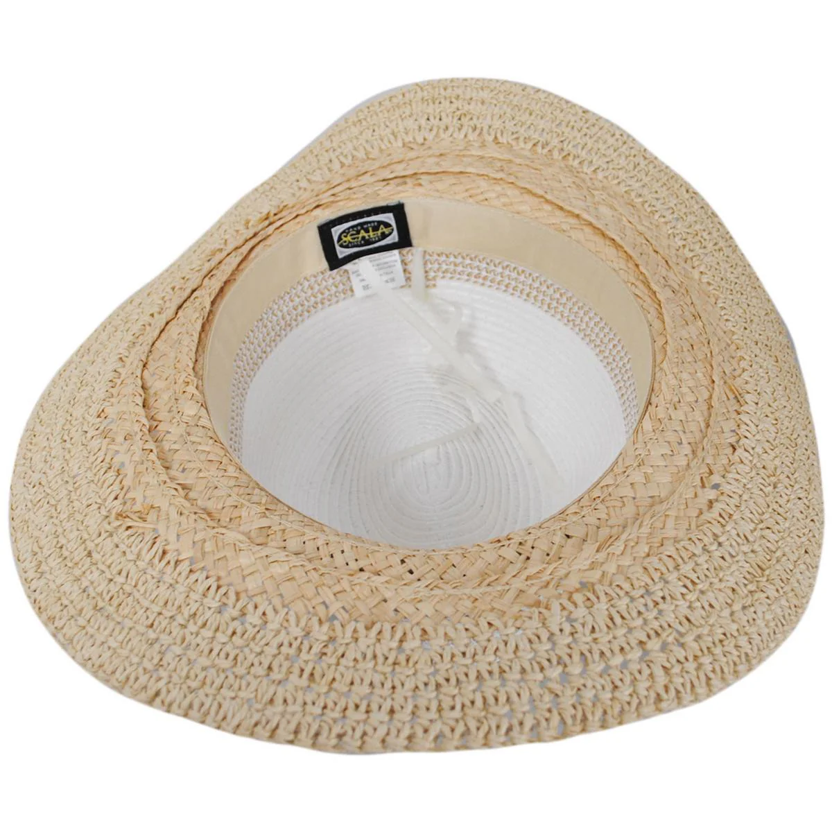 Alcantara Mixed Straw Fedora Hat - Image 4