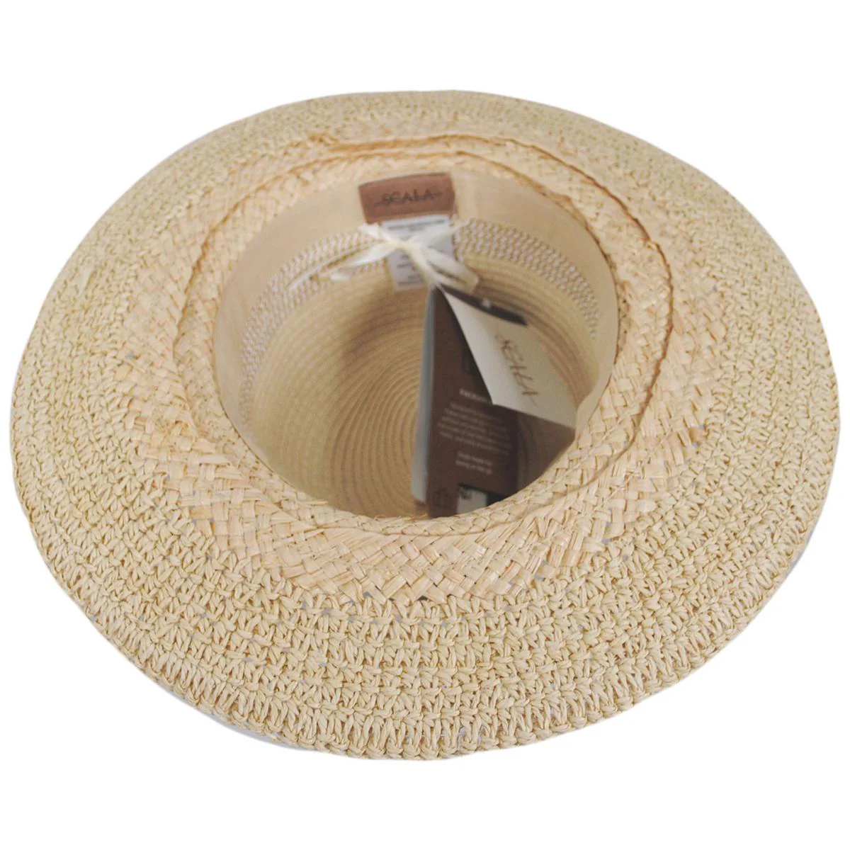Alcantara Mixed Straw Fedora Hat - Image 8