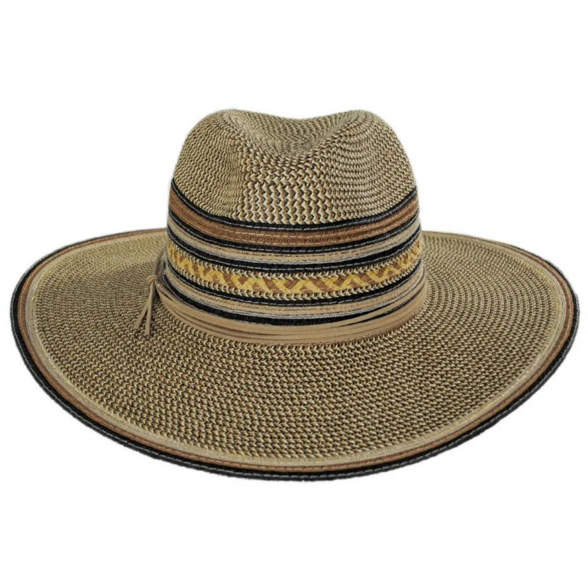 Alento Braided Toyo Straw Blend Fedora Hat - Image 2