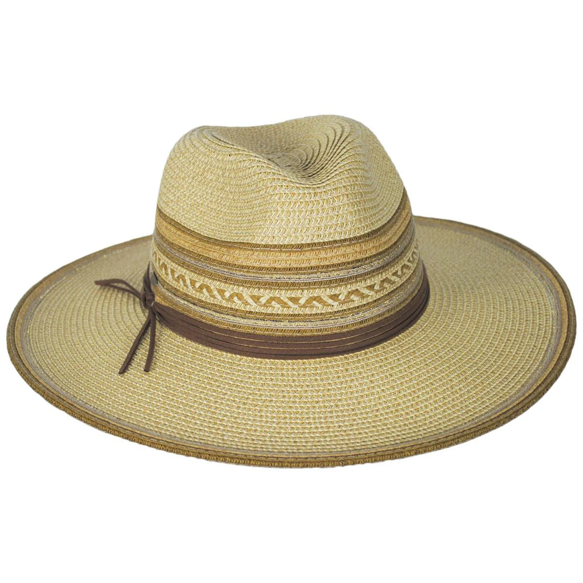 Alento Braided Toyo Straw Blend Fedora Hat - Image 5