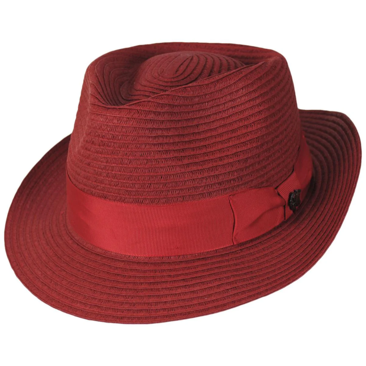 Alessandro Toyo Braid Fedora Hat - Image 5