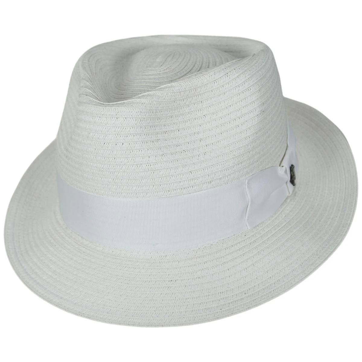 Alessandro Toyo Braid Fedora Hat - Image 9