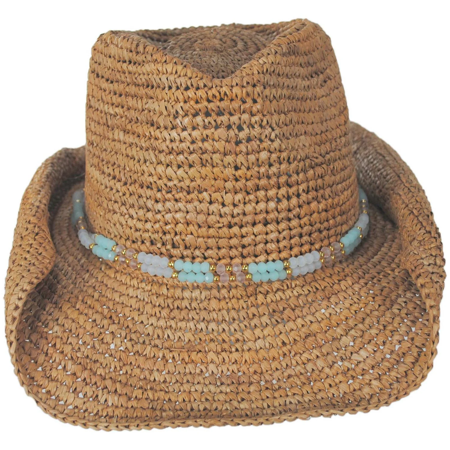Allison Raffia Straw Western Hat - Image 3
