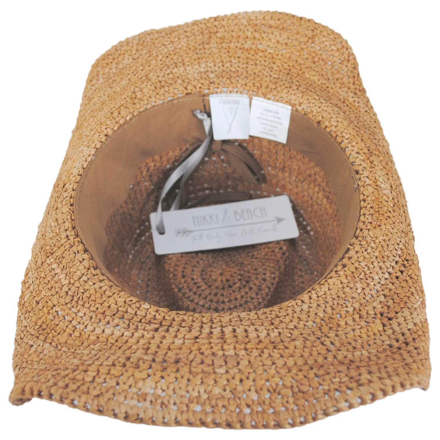 Allison Raffia Straw Western Hat - Image 5