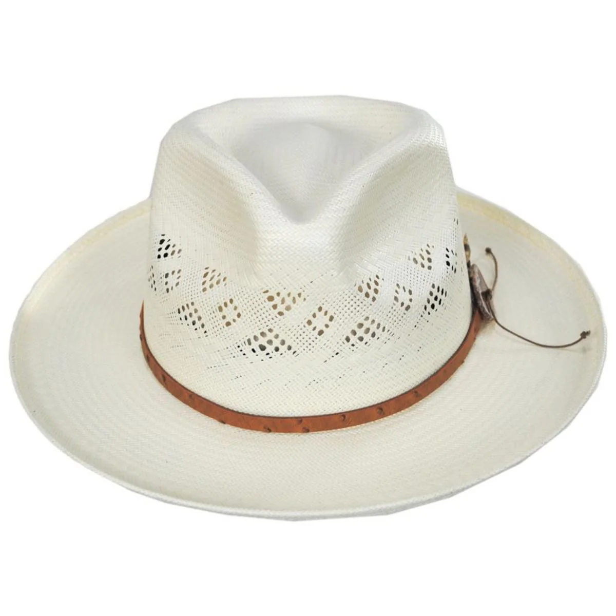 Andromeda Shantung Straw Fedora Hat - Image 3
