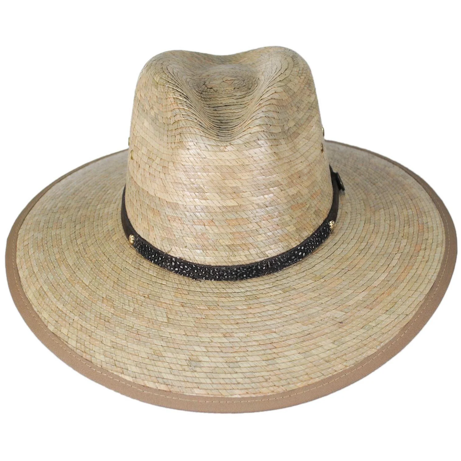 Arrowrock Palm Straw Safari Fedora Hat - Image 2