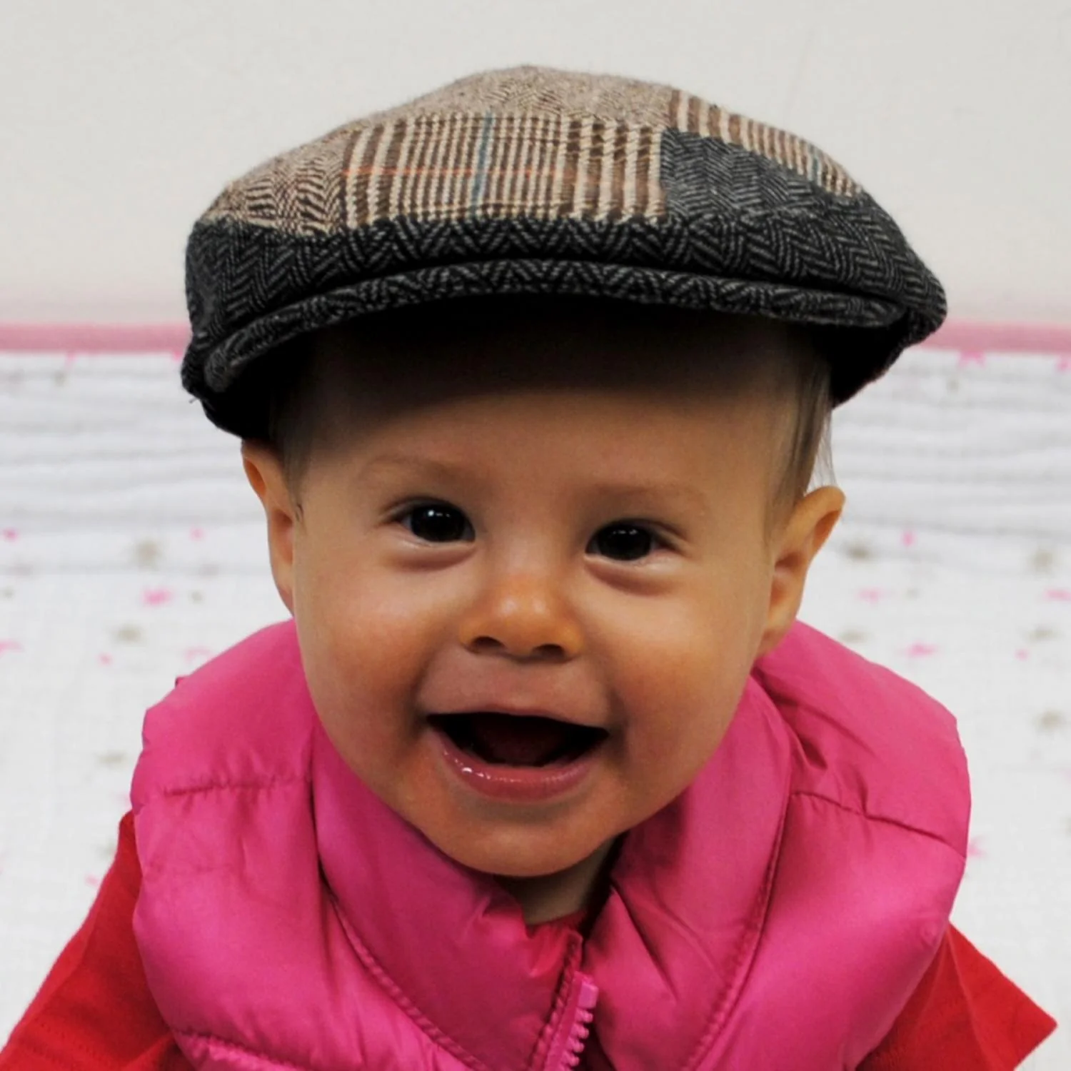 Baby Patchwork Wool Blend Ivy Cap - Image 6