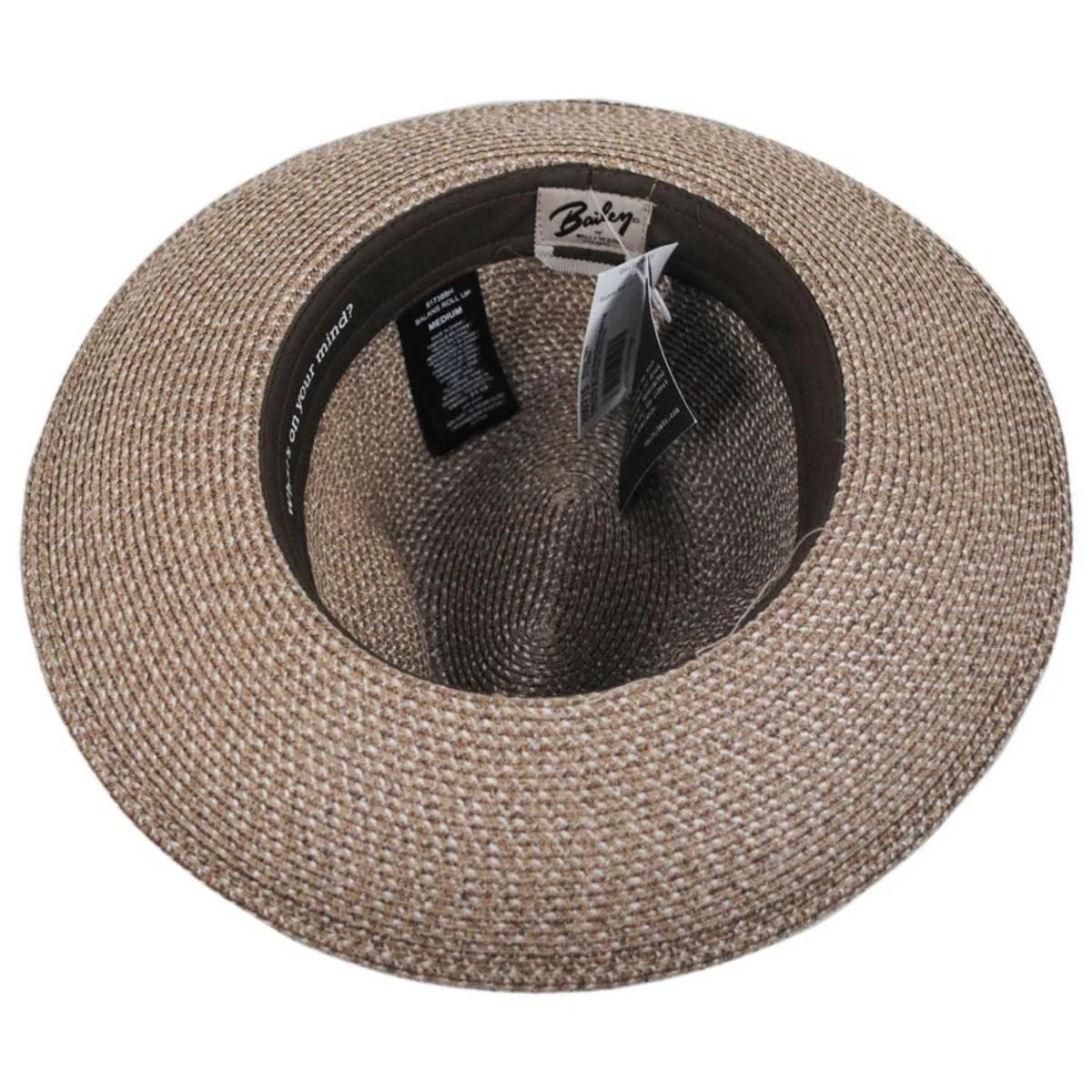 Balans Roll Up Toyo Straw Blend Fedora Hat - Image 4