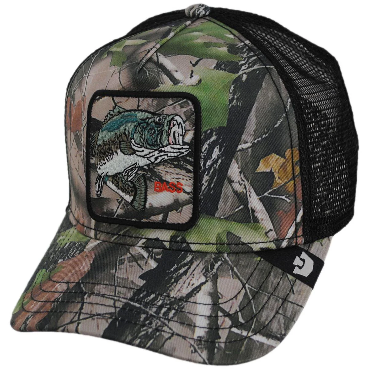 Bass Real Tree Camo Mesh Trucker Snapback Baseball Cap