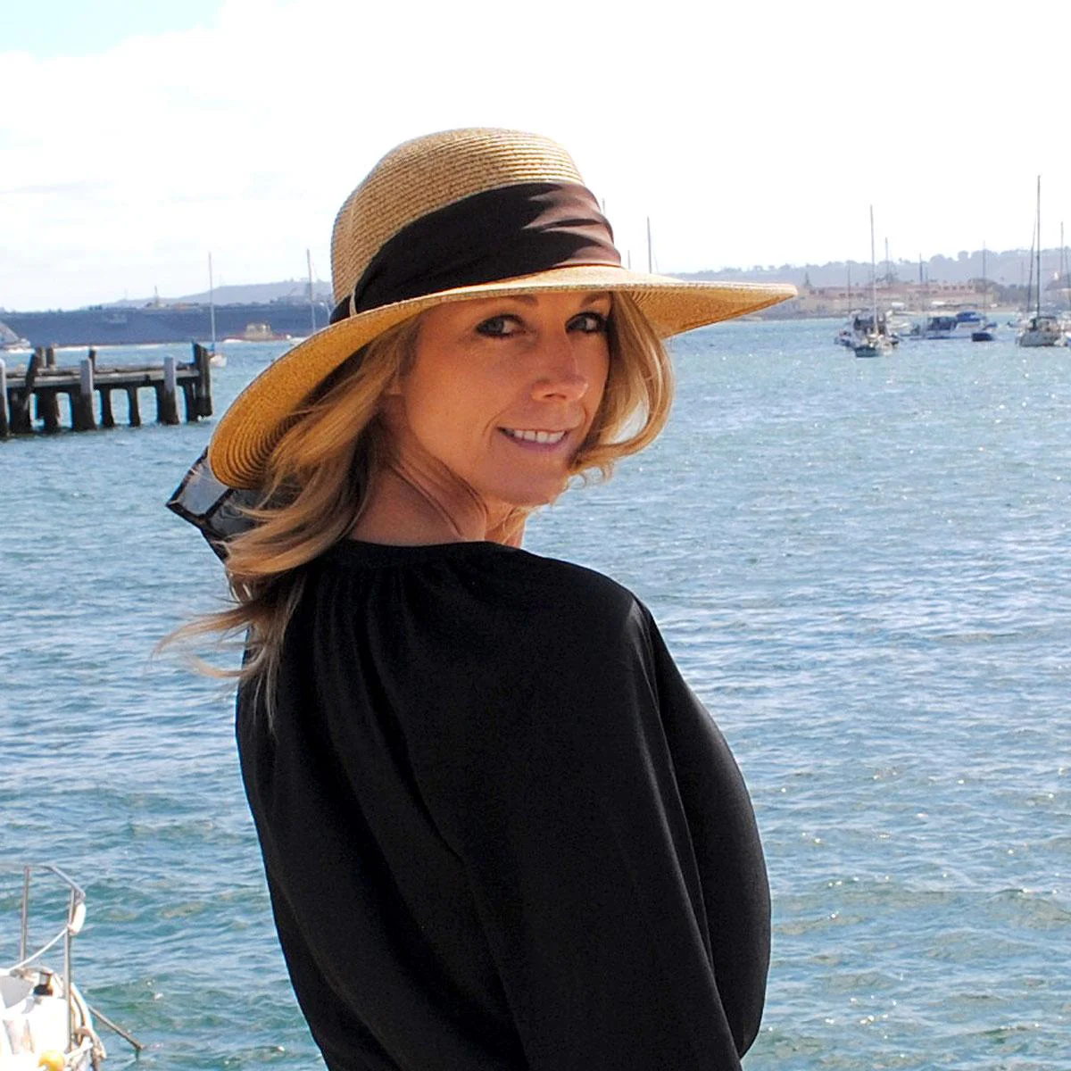 Beach Side Toyo Straw Sun Hat - Image 12