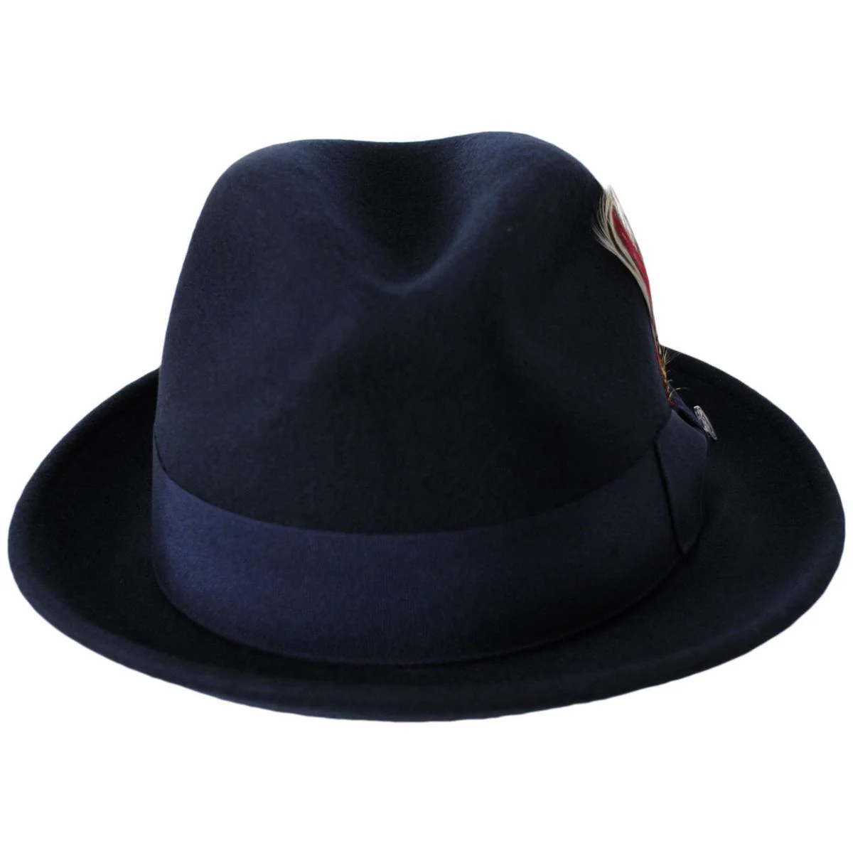 Blues Crushable Wool Felt Trilby Fedora Hat - Image 17
