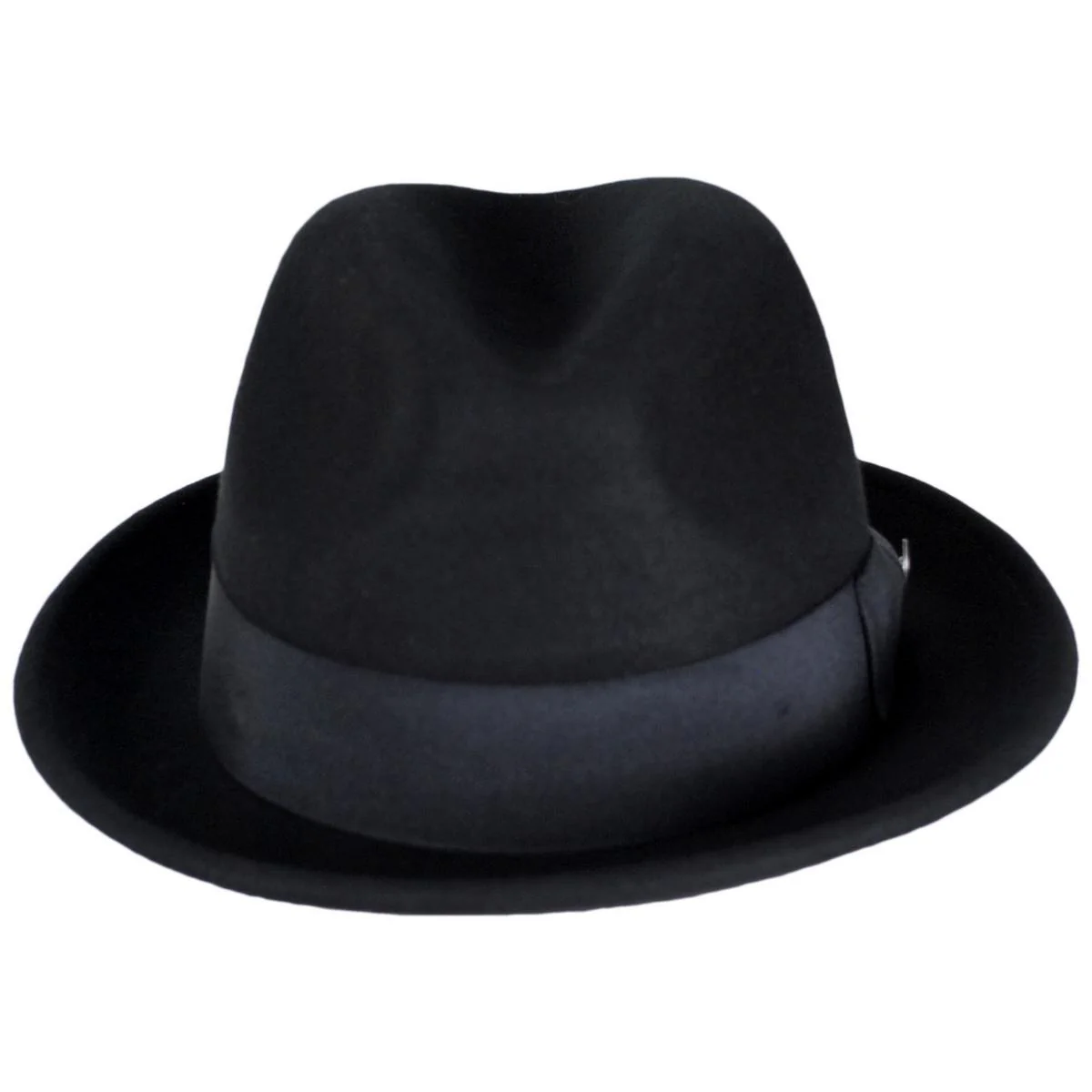 Blues Crushable Wool Felt Trilby Fedora Hat - Image 4