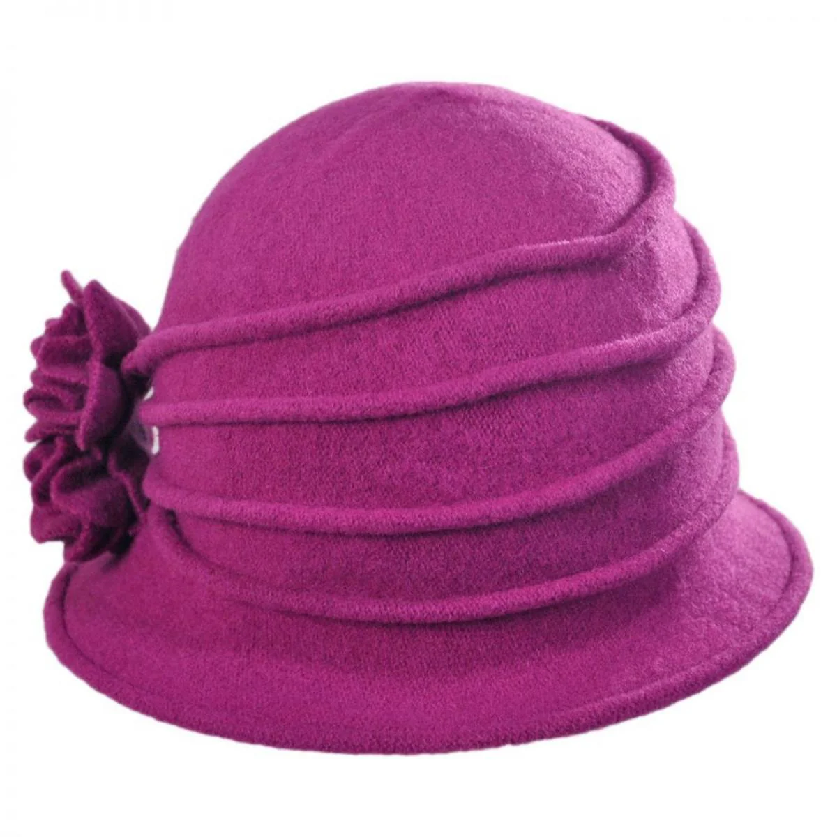Boiled Wool Cloche Hat - Image 11