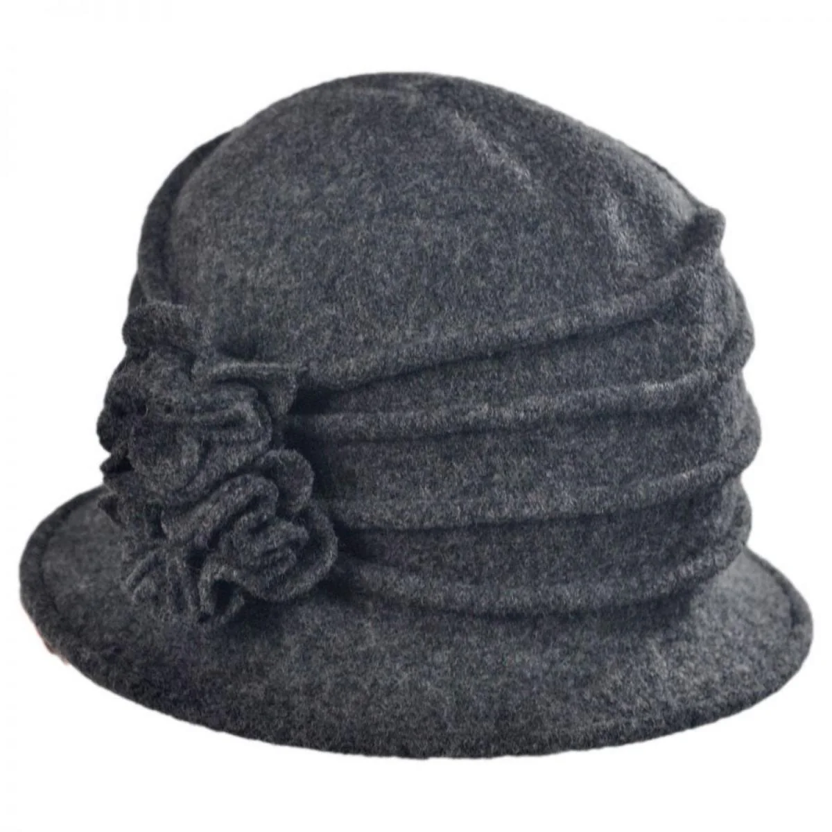 Boiled Wool Cloche Hat - Image 6