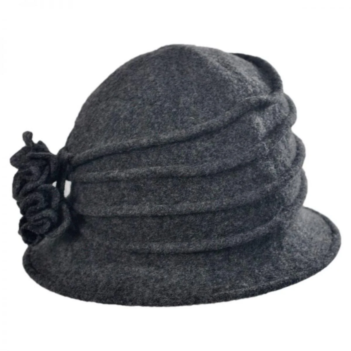 Boiled Wool Cloche Hat - Image 7