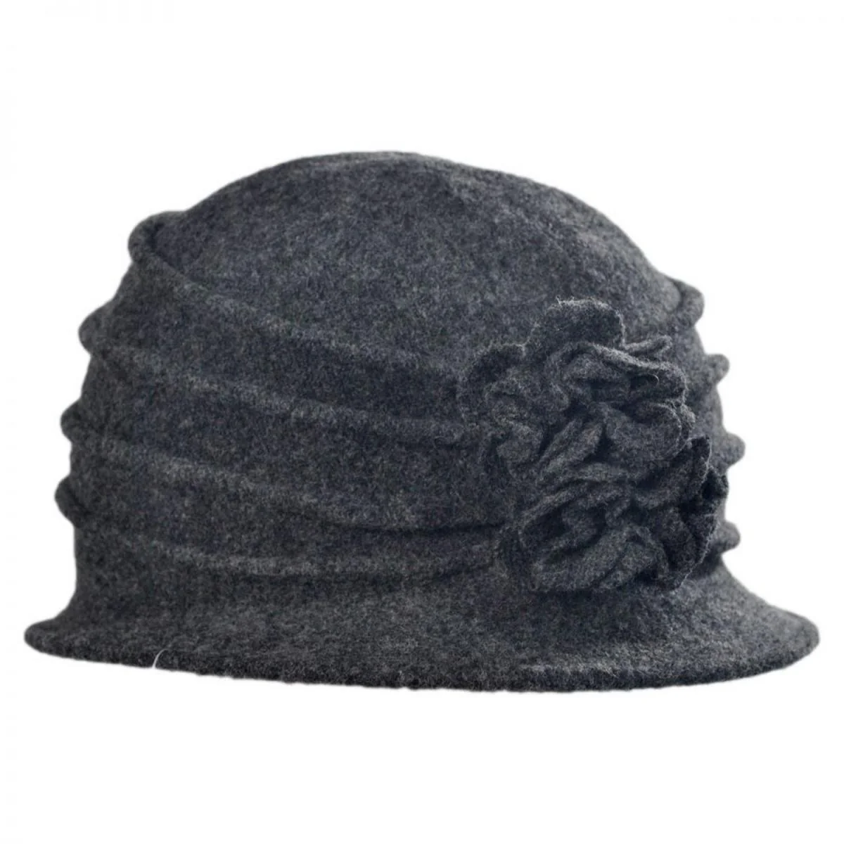 Boiled Wool Cloche Hat - Image 8