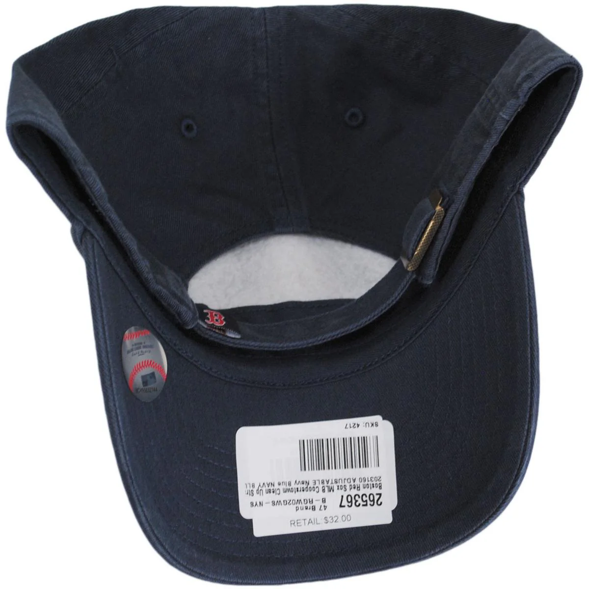 Boston Red Sox MLB Cooperstown Clean Up Strapback Baseball Cap Dad Hat - Image 4