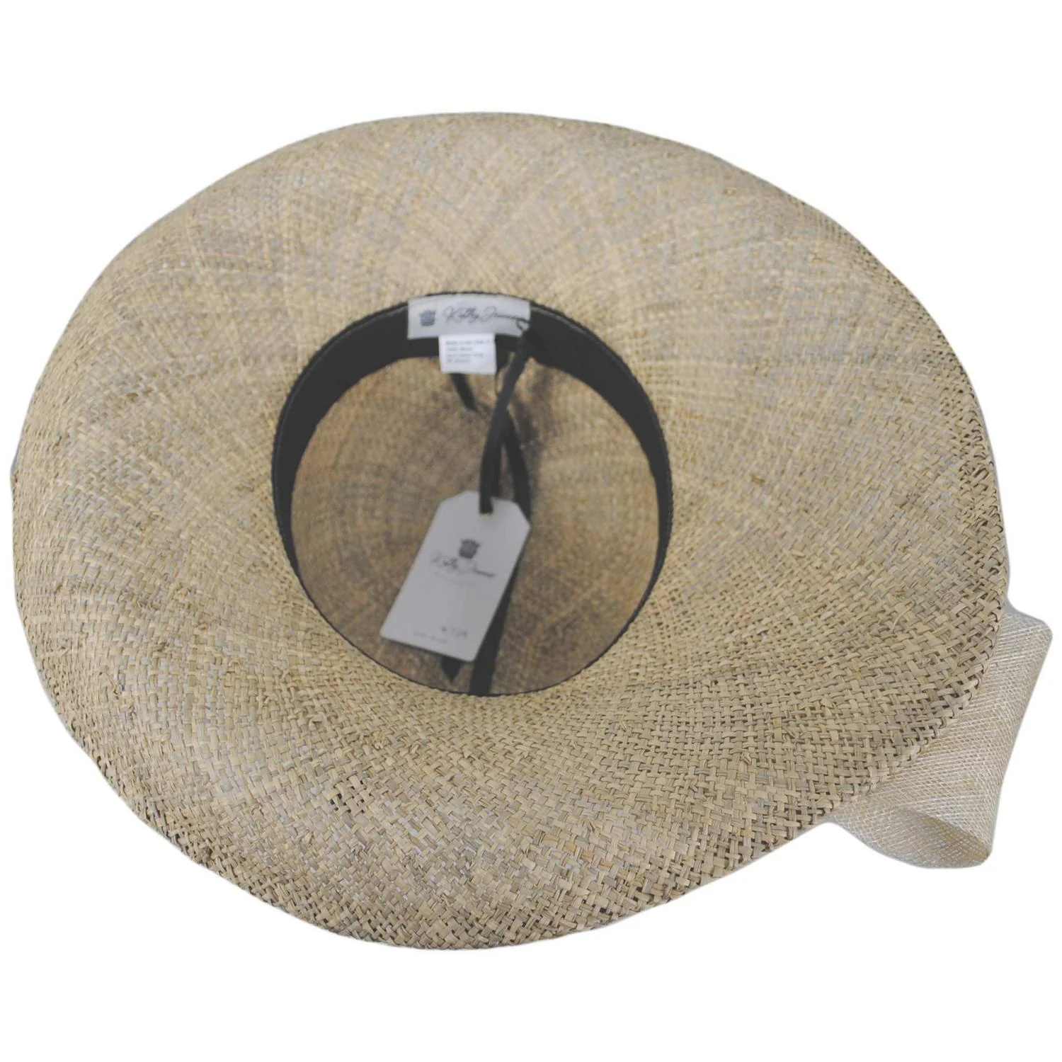 Bow and Hat Pin Seagrass Straw Profile Hat - Image 4