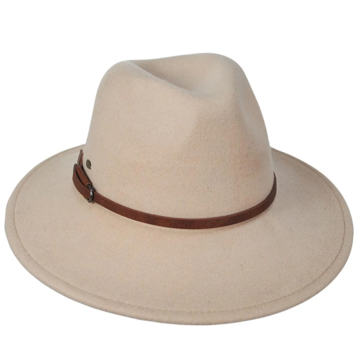 Brigitta Wool Felt Safari Fedora Hat - Image 5
