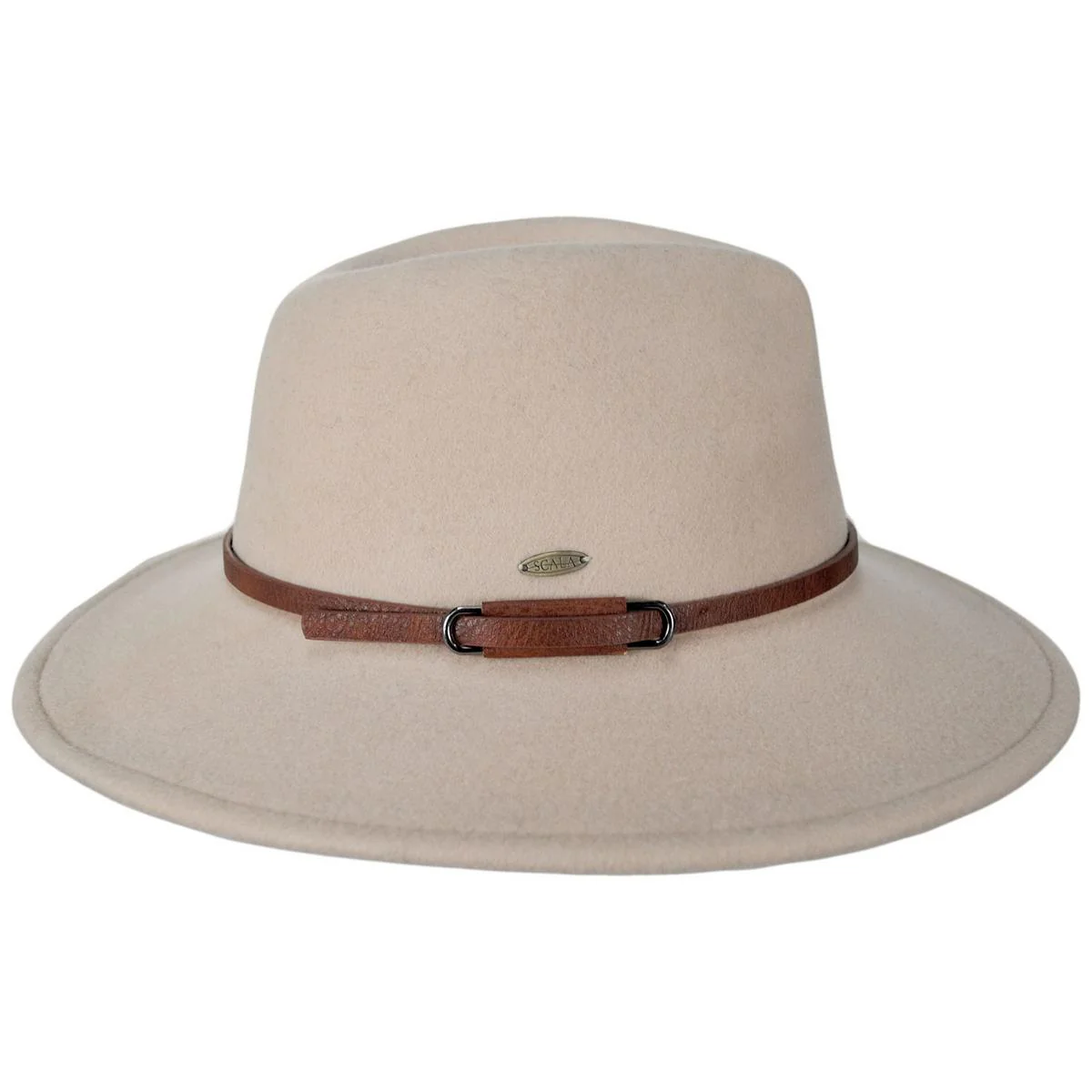 Brigitta Wool Felt Safari Fedora Hat - Image 6