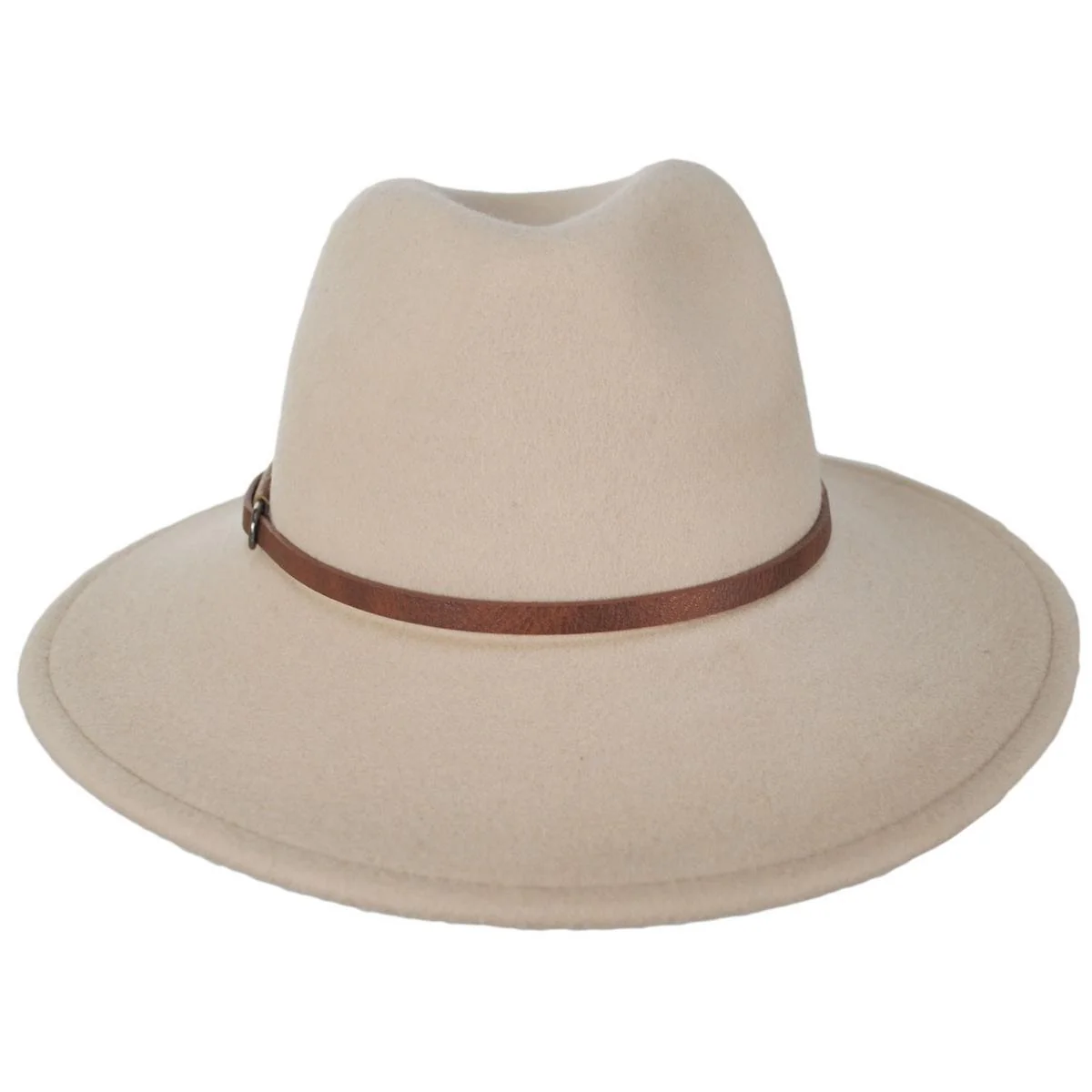 Brigitta Wool Felt Safari Fedora Hat - Image 7