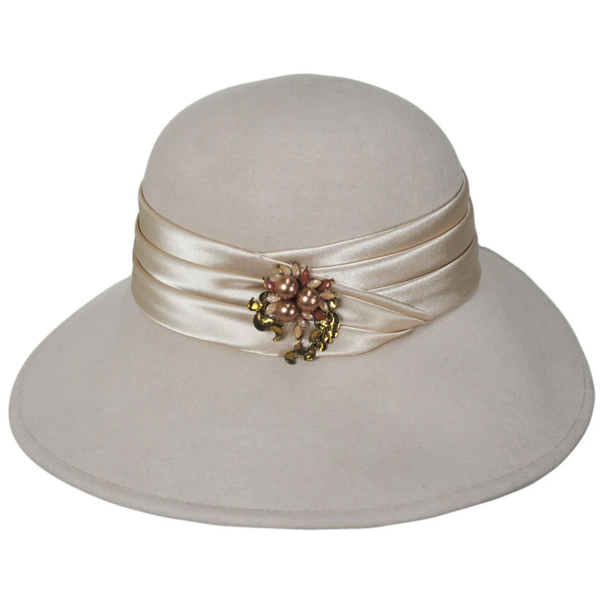 Brooch Wool Felt Lampshade Hat - Made to Order - Image 4