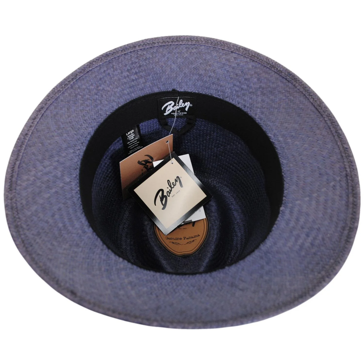 Brooks Panama Straw Fedora Hat - Image 20