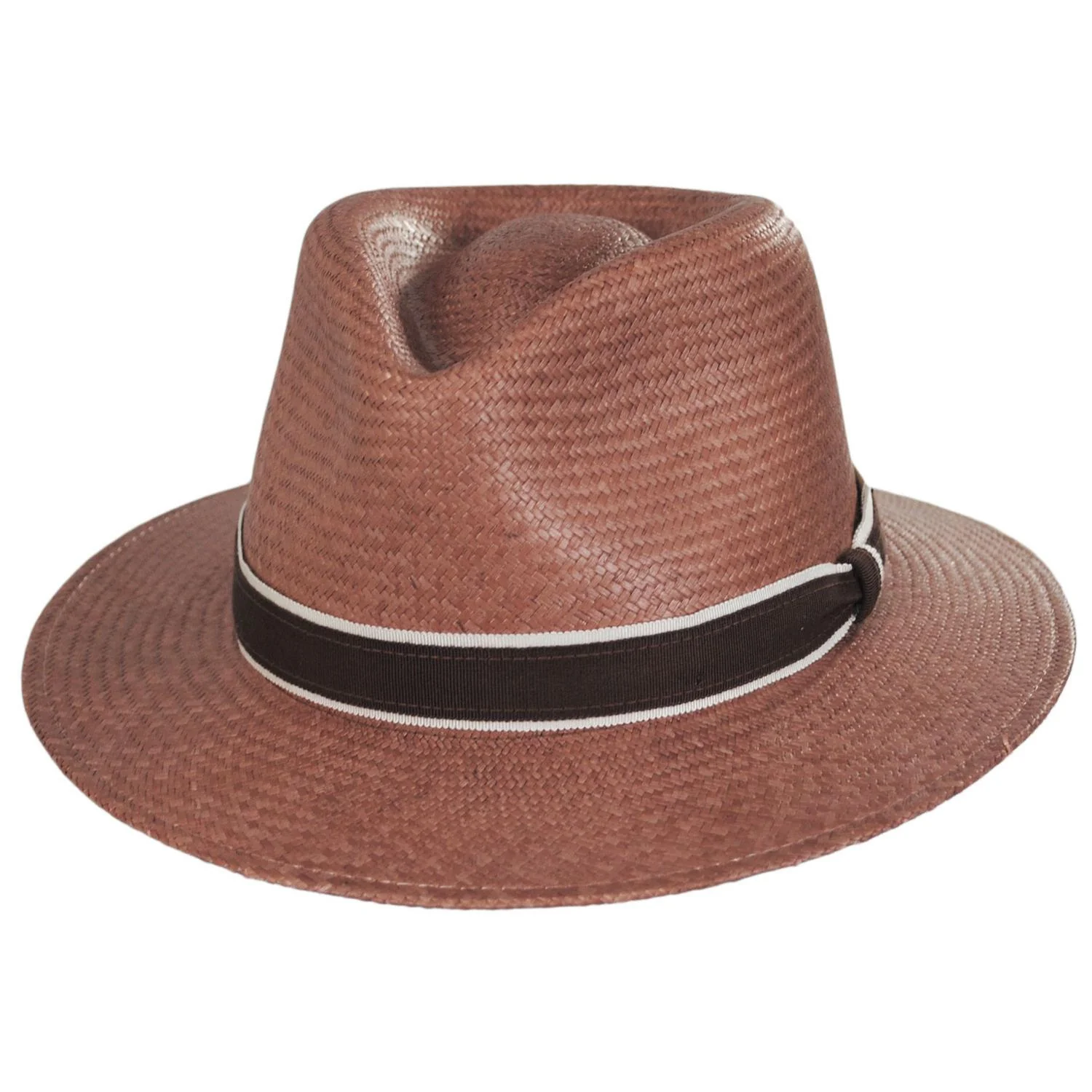Brooks Panama Straw Fedora Hat - Image 21