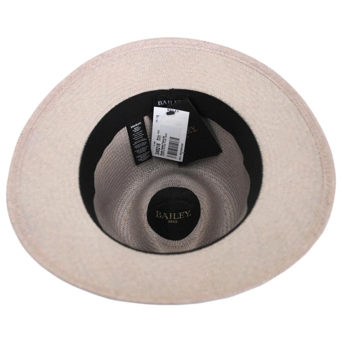 Brooks Panama Straw Fedora Hat - Image 8