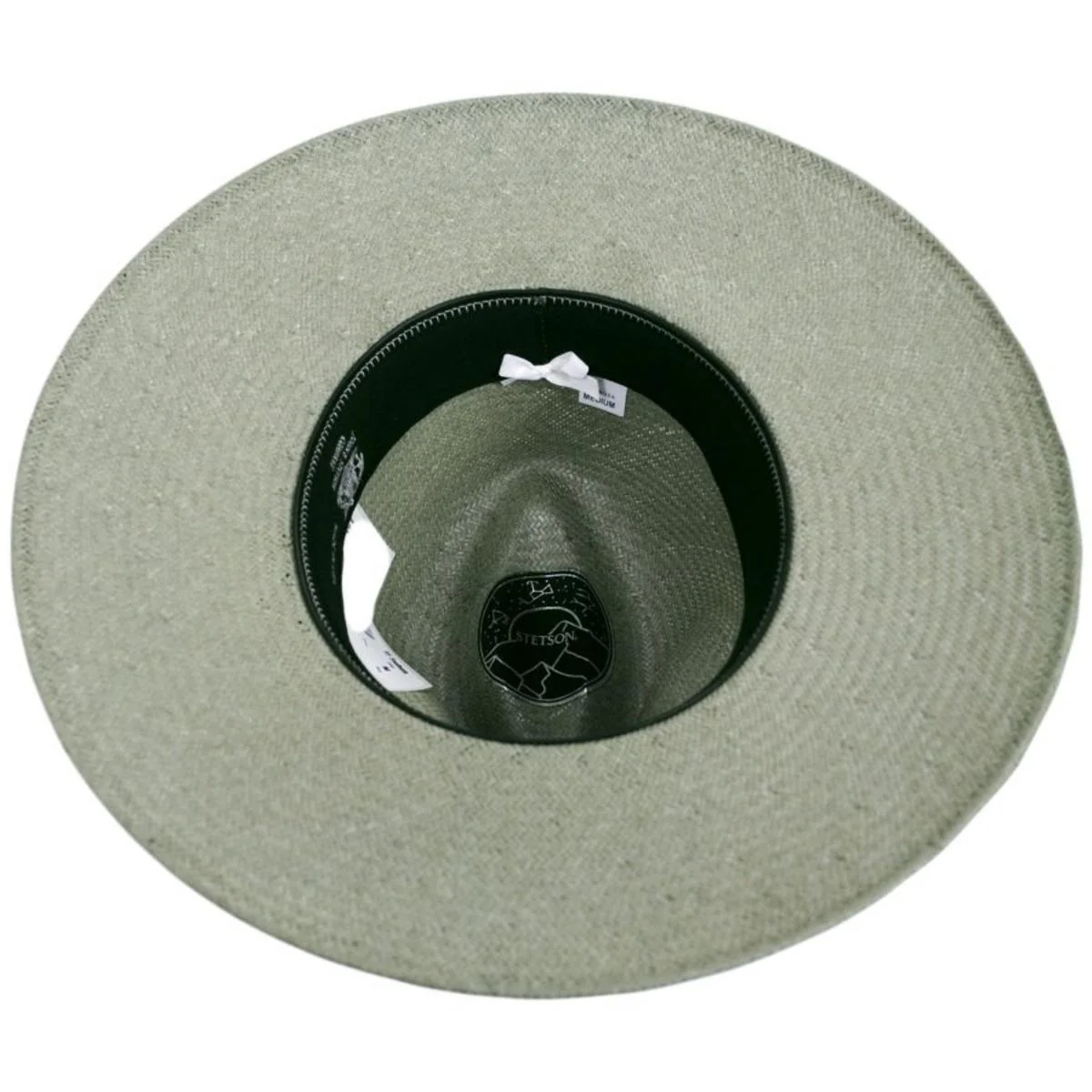 Caelus Shantung Straw Wide Brim Fedora Hat - Image 5