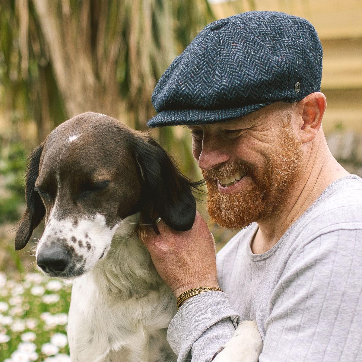 Cambridge Herringbone Wool Newsboy Cap - Image 7