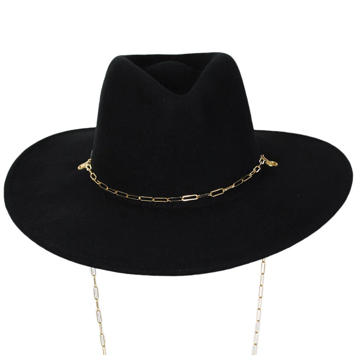 Candace Wool Felt Fedora Hat - Image 3