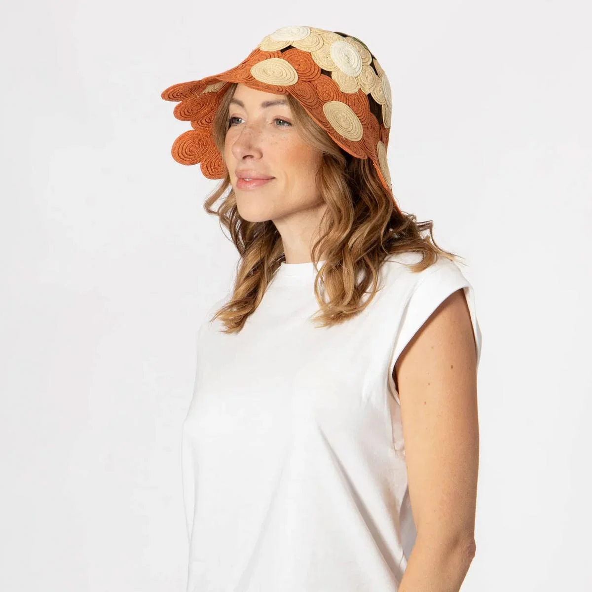 Carmen Toyo Straw Flower Bucket Hat - Image 6