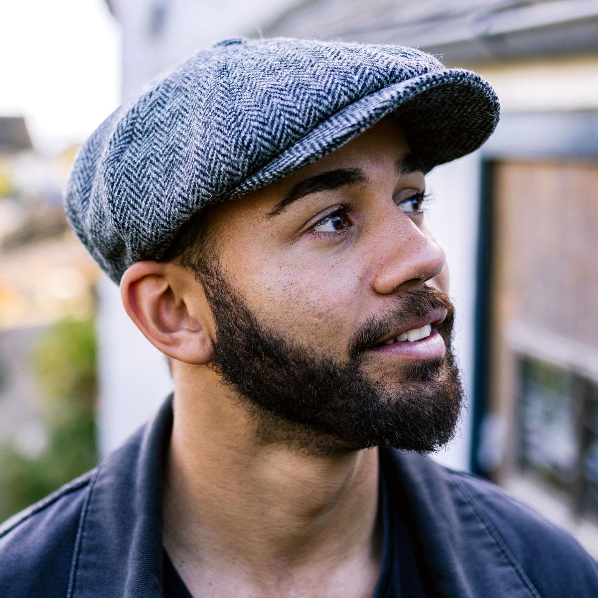 Castlebay Harris Tweed Wool Newsboy Cap - Image 2
