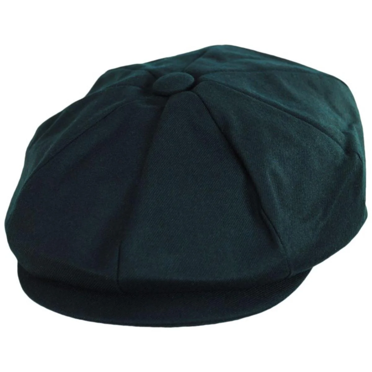 Cheltenham Wool Twill Newsboy Cap - Hunter Green