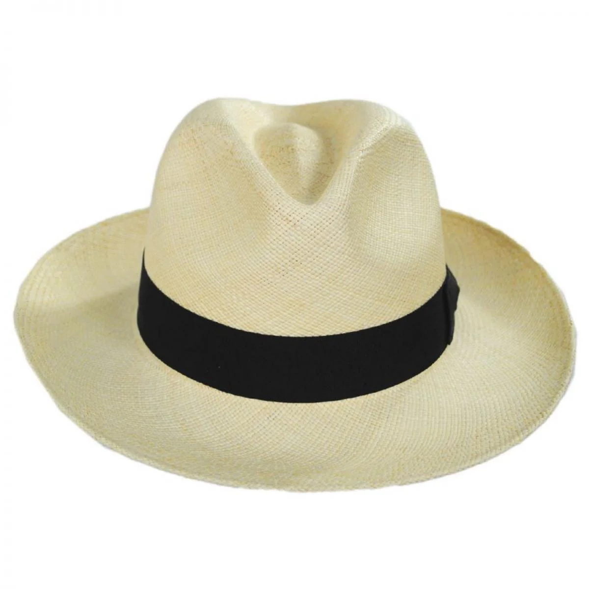 Classic Panama Straw Fedora Hat - Image 3