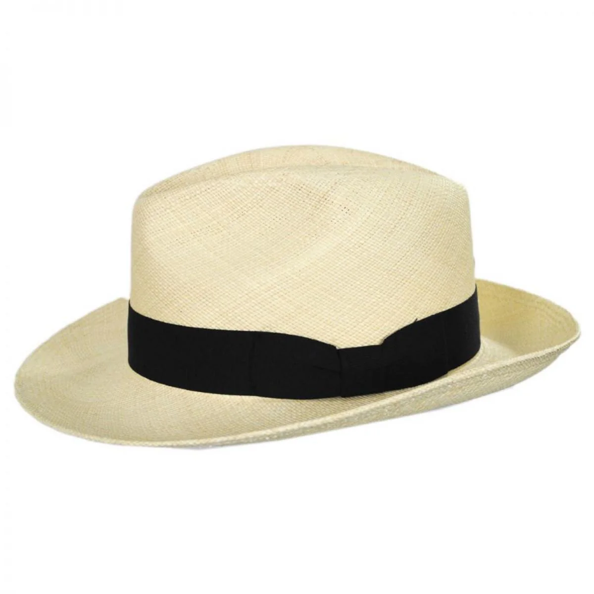 Classic Panama Straw Fedora Hat - Image 4