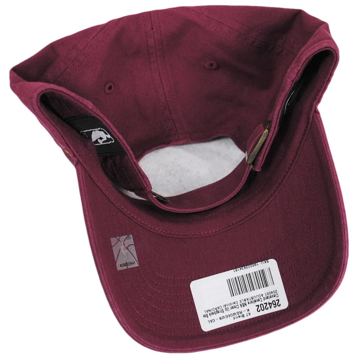Cleveland Cavaliers NBA Clean Up Strapback Baseball Cap Dad Hat - Image 4