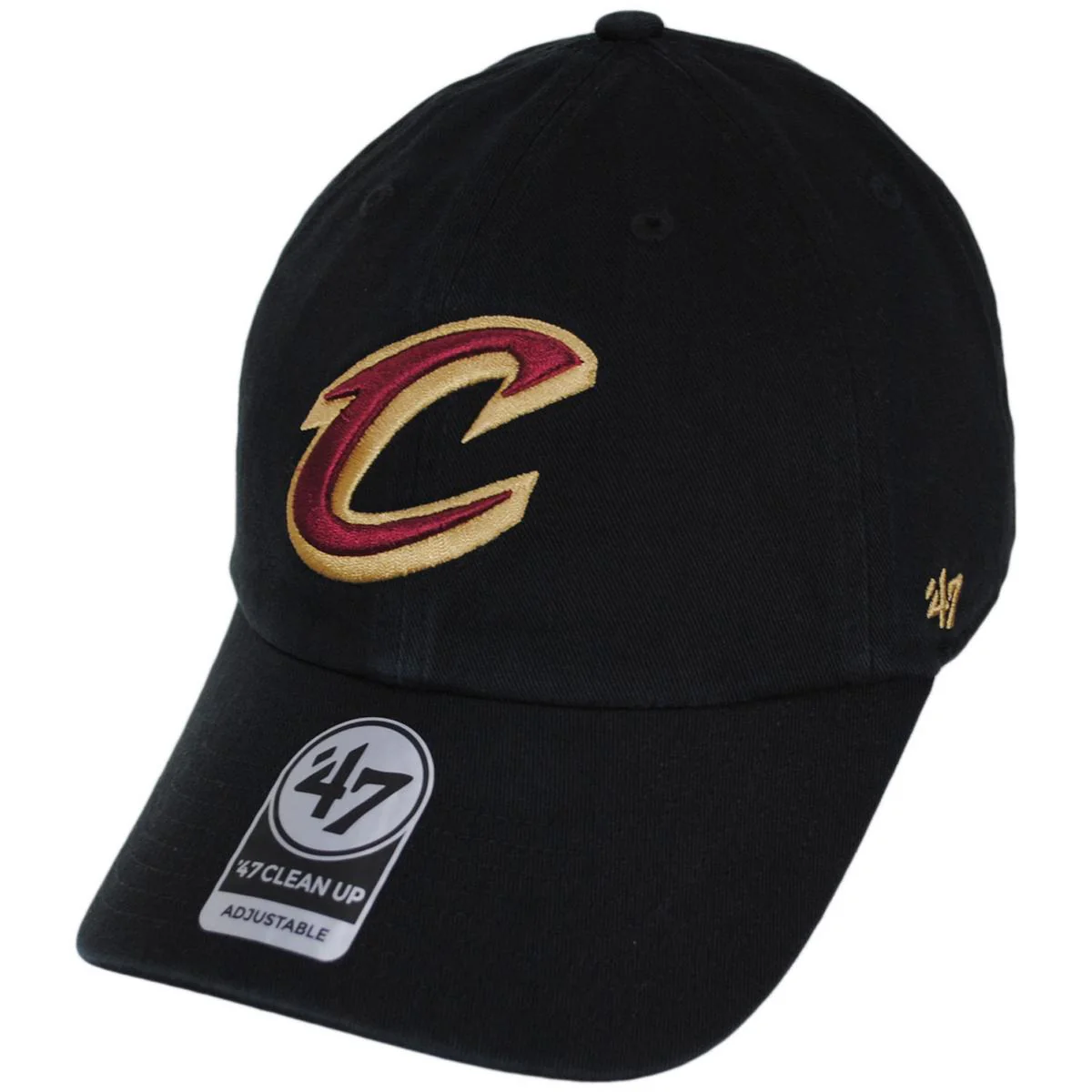 Cleveland Cavaliers NBA Clean Up Strapback Baseball Cap Dad Hat - Image 5