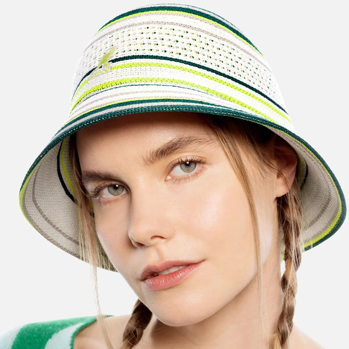Clubhouse Stripe Casual Bucket Hat - Image 2
