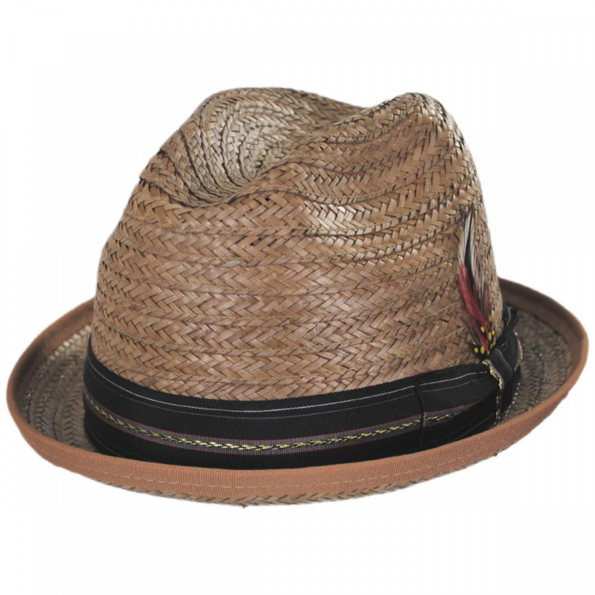 Coconut Straw Stingy Fedora Hat