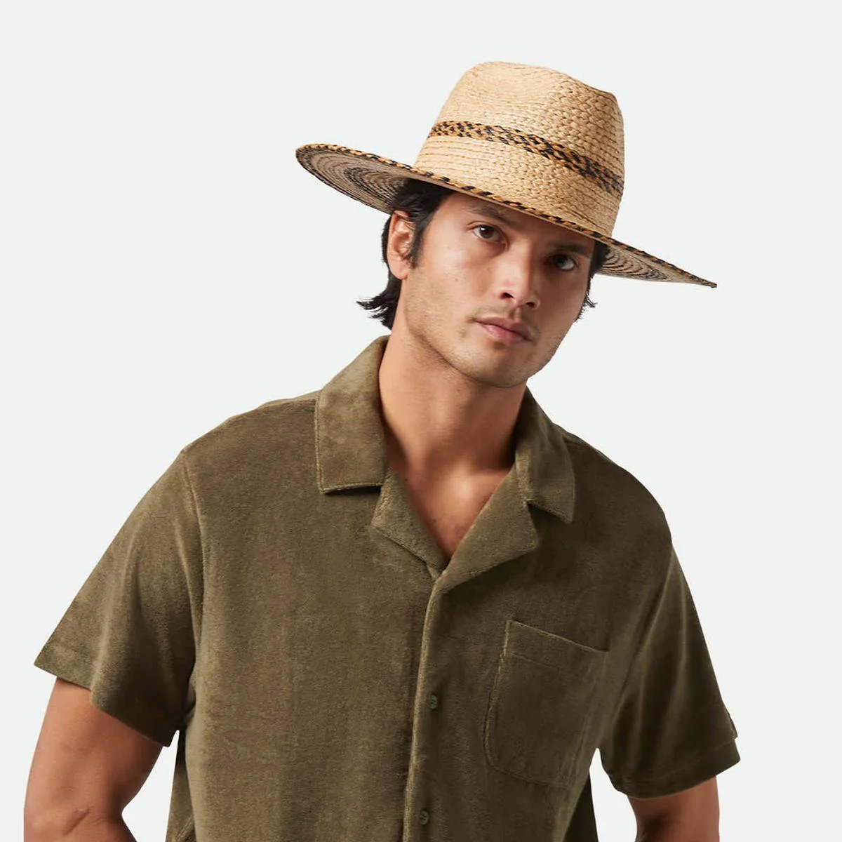 Cohen Raffia Braid Straw Fedora Hat - Image 2
