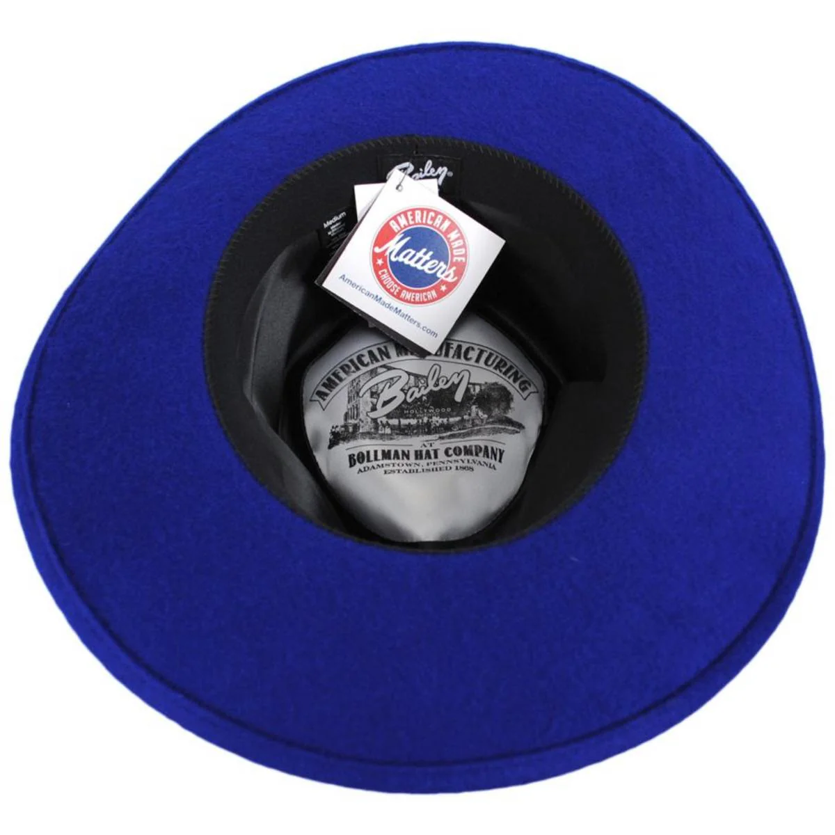 Conlon Wool Felt Fedora Hat - Lazuli Blue - Image 4