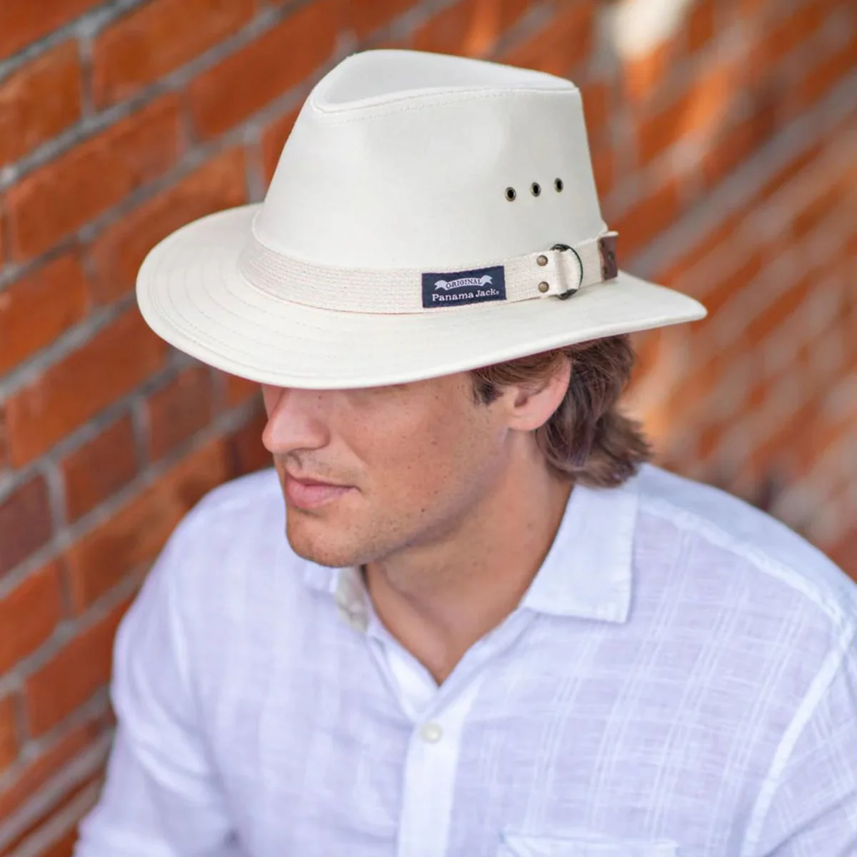 Cotton Canvas Safari Fedora Hat - Image 10