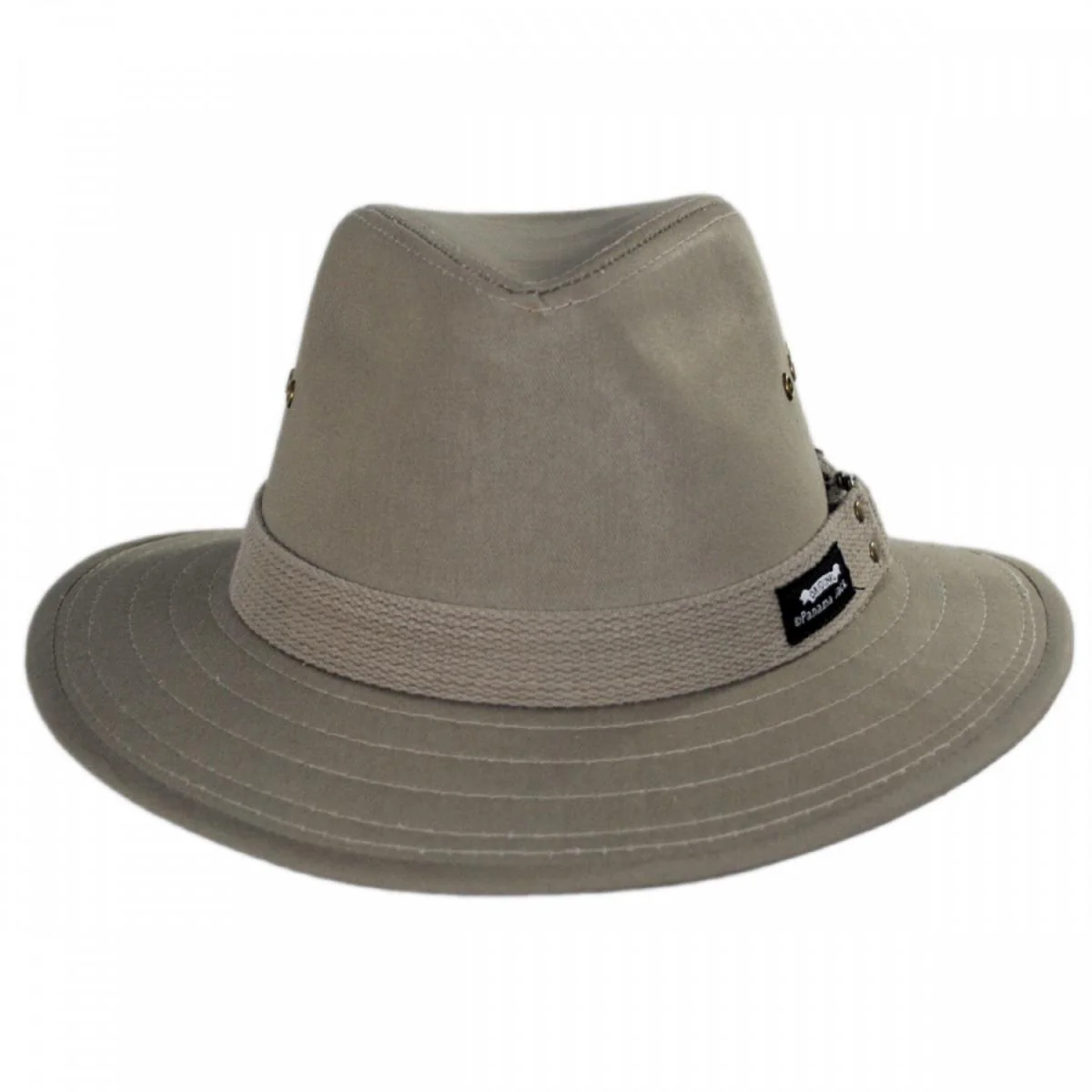 Cotton Canvas Safari Fedora Hat - Image 2
