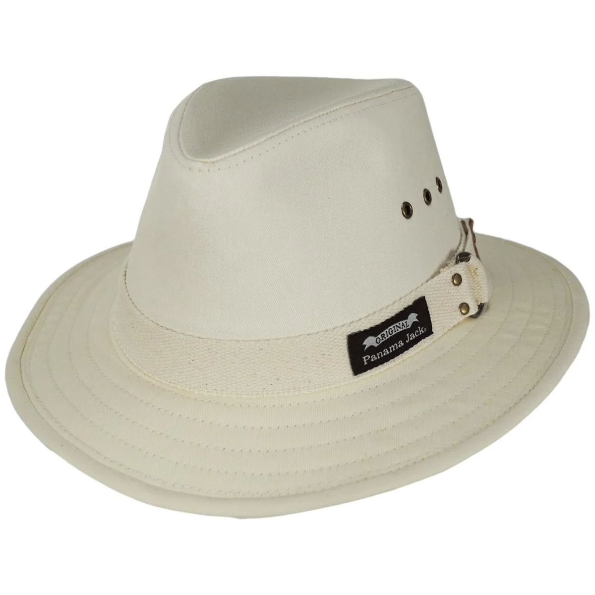 Cotton Canvas Safari Fedora Hat - Image 5