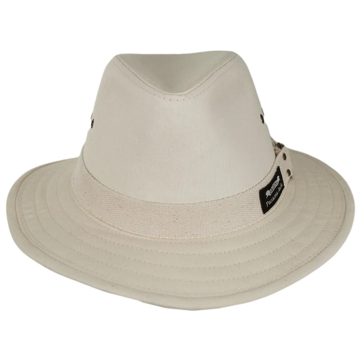 Cotton Canvas Safari Fedora Hat - Image 6