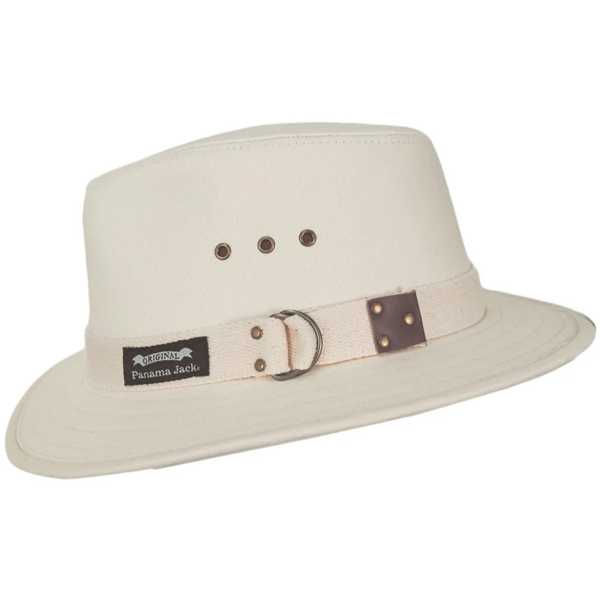 Cotton Canvas Safari Fedora Hat - Image 7