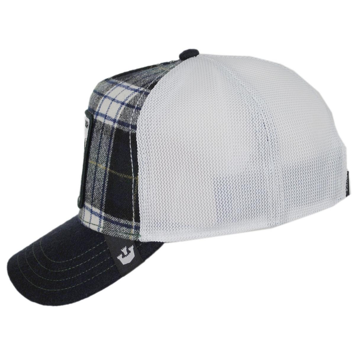 Cow British Plaid Mesh Trucker Snapback Baseball Cap - Image 3